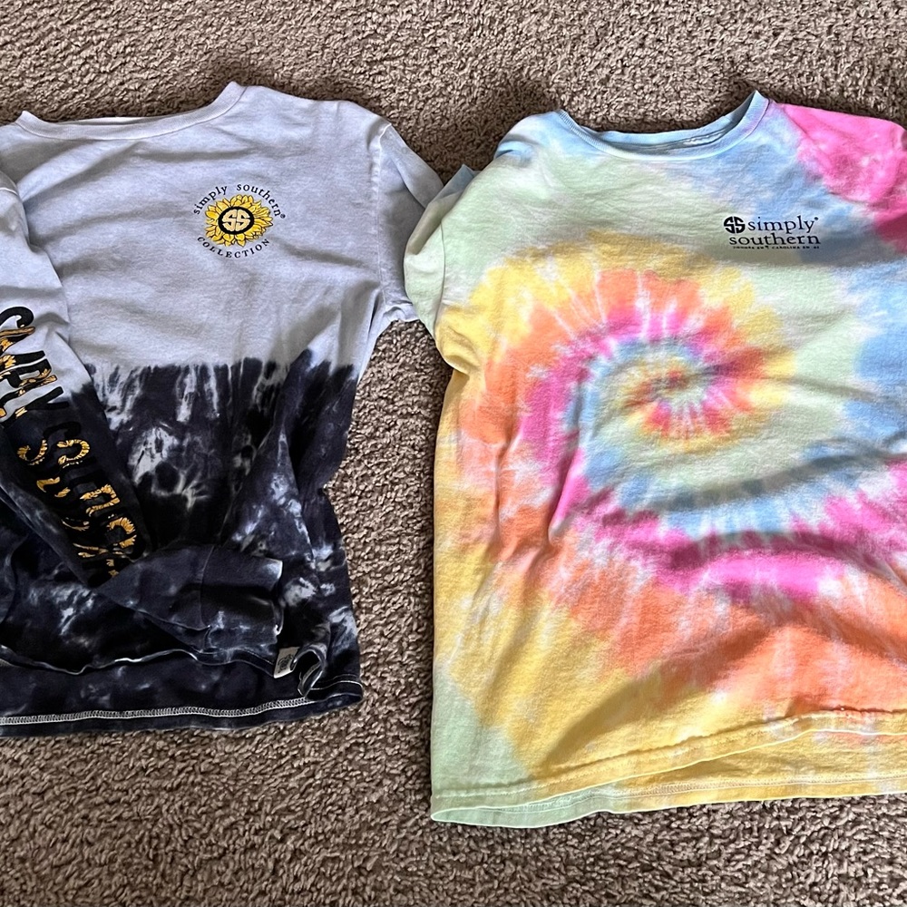 Two Youth Large Simply Southern Shirts
